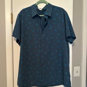 Alpine Design Blue Casual Button Down Shirt